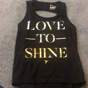 Love to shine old navy tank size 8 black